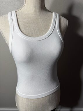 Sincerely Jules Cream Ribbed Tank Top